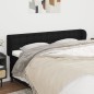 vidaXL Testiera ad Orecchio Nera 163x23x78/88 cm in Tessuto vidaXL Testiera ad Orecchio Nera 163x23x78/88 cm in Tessuto