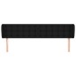 vidaXL Testiera ad Orecchio Nera 163x23x78/88 cm in Tessuto vidaXL Testiera ad Orecchio Nera 163x23x78/88 cm in Tessuto