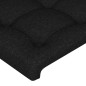 vidaXL Testiera ad Orecchio Nera 163x23x78/88 cm in Tessuto vidaXL Testiera ad Orecchio Nera 163x23x78/88 cm in Tessuto
