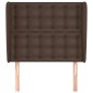 vidaXL Testiera ad Orecchio Marrone 93x23x118/128 cm in Similpelle