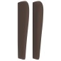 vidaXL Testiera ad Orecchio Marrone 93x23x118/128 cm in Similpelle