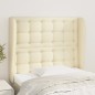 vidaXL Testiera ad Orecchio Crema 103x23x118/128 cm in Similpelle vidaXL Testiera ad Orecchio Crema 103x23x118/128 cm in Similpelle