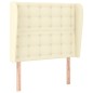 vidaXL Testiera ad Orecchio Crema 103x23x118/128 cm in Similpelle vidaXL Testiera ad Orecchio Crema 103x23x118/128 cm in Similpelle