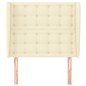 vidaXL Testiera ad Orecchio Crema 103x23x118/128 cm in Similpelle vidaXL Testiera ad Orecchio Crema 103x23x118/128 cm in Similpelle