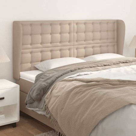 vidaXL Testiera ad Orecchio Cappuccino 183x23x118/128 cm in Similpelle
