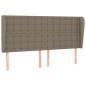 vidaXL Testiera ad Orecchio Tortora 163x23x118/128 cm in Tessuto vidaXL Testiera ad Orecchio Tortora 163x23x118/128 cm in Tessuto