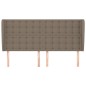 vidaXL Testiera ad Orecchio Tortora 163x23x118/128 cm in Tessuto vidaXL Testiera ad Orecchio Tortora 163x23x118/128 cm in Tessuto