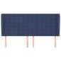 vidaXL Testiera ad Orecchio Blu 163x23x118/128 cm in Tessuto