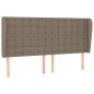 vidaXL Testiera ad Orecchio Tortora 203x23x118/128 cm in Tessuto vidaXL Testiera ad Orecchio Tortora 203x23x118/128 cm in Tessuto