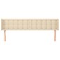 vidaXL Testiera ad Orecchio Crema 163x16x78/88 cm in Tessuto vidaXL Testiera ad Orecchio Crema 163x16x78/88 cm in Tessuto