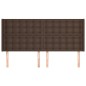 vidaXL Testiera ad Orecchio Marrone 183x16x118/128 cm in Similpelle vidaXL Testiera ad Orecchio Marrone 183x16x118/128 cm in Similpelle