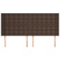 vidaXL Testiera ad Orecchio Marrone 203x16x118/128 cm in Similpelle vidaXL Testiera ad Orecchio Marrone 203x16x118/128 cm in Similpelle