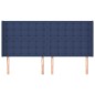 vidaXL Testiera ad Orecchio Blu 163x16x118/128 cm in Tessuto vidaXL Testiera ad Orecchio Blu 163x16x118/128 cm in Tessuto