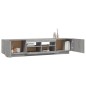 vidaXL Set Mobili TV 2 pz con Luci LED Grigio Sonoma Legno Multistrato vidaXL Set Mobili TV 2 pz con Luci LED Grigio Sonoma Legno Multistrato