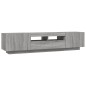 vidaXL Set Mobili TV 2 pz con Luci LED Grigio Sonoma Legno Multistrato vidaXL Set Mobili TV 2 pz con Luci LED Grigio Sonoma Legno Multistrato