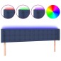 vidaXL Testiera a LED Blu 203x16x78/88 cm in Tessuto vidaXL Testiera a LED Blu 203x16x78/88 cm in Tessuto