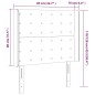 vidaXL Testiera a LED Grigio Chiaro 83x16x118/128 cm in Tessuto vidaXL Testiera a LED Grigio Chiaro 83x16x118/128 cm in Tessuto