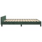 vidaXL Giroletto senza Materasso Verde Scuro 140x200 cm in Velluto vidaXL Giroletto senza Materasso Verde Scuro 140x200 cm in Velluto