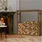 Portalegna Miele 100x25x100 cm in Legno Massello di Pino Portalegna Miele 100x25x100 cm in Legno Massello di Pino