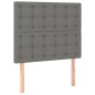 vidaXL Letto a Molle Materasso e LED Grigio Scuro 100x200cm in Tessuto vidaXL Letto a Molle Materasso e LED Grigio Scuro 100x200cm in Tessuto