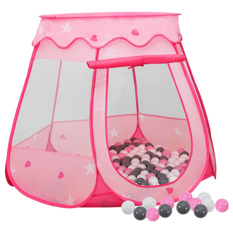 vidaXL Tenda da Gioco per Bambini Rosa con 250 Palline 102x102x82 cm vidaXL Tenda da Gioco per Bambini Rosa con 250 Palline 102x102x82 cm