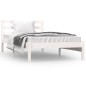vidaXL Giroletto Bianco in Legno Massello di Pino 90x190 cm Single vidaXL Giroletto Bianco in Legno Massello di Pino 90x190 cm Single