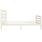 vidaXL Giroletto Bianco 90x190 cm Single in Legno Massello vidaXL Giroletto Bianco 90x190 cm Single in Legno Massello