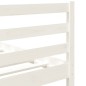vidaXL Giroletto Bianco 90x190 cm Single in Legno Massello vidaXL Giroletto Bianco 90x190 cm Single in Legno Massello
