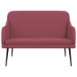Panca Rosso Vino 110x76x80 cm in Tessuto Panca Rosso Vino 110x76x80 cm in Tessuto