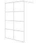 vidaXL Parete Doccia Walk in Bianca 140x195 cm Vetro Trasparente ESG vidaXL Parete Doccia Walk in Bianca 140x195 cm Vetro Trasparente ESG