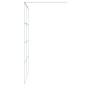 vidaXL Parete Doccia Walk in Bianca 140x195 cm Vetro Trasparente ESG vidaXL Parete Doccia Walk in Bianca 140x195 cm Vetro Trasparente ESG