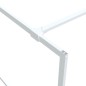 vidaXL Parete Doccia Walk in Bianca 140x195 cm Vetro Trasparente ESG vidaXL Parete Doccia Walk in Bianca 140x195 cm Vetro Trasparente ESG