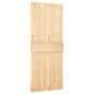 vidaXL Porta Scorrevole con Set Hardware 85x210 cm Legno Massello Pino vidaXL Porta Scorrevole con Set Hardware 85x210 cm Legno Massello Pino