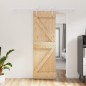 vidaXL Porta Scorrevole con Set Hardware 70x210 cm Legno Massello Pino vidaXL Porta Scorrevole con Set Hardware 70x210 cm Legno Massello Pino