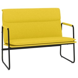 Panca Giallo Chiaro 100x64x80 cm in Tessuto
