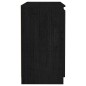 vidaXL Credenza Nera 60x36x65 cm in Legno Massello di Pino vidaXL Credenza Nera 60x36x65 cm in Legno Massello di Pino