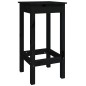 Set da Bar 7 pz Nero in Legno Massello di Pino Set da Bar 7 pz Nero in Legno Massello di Pino