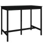 Set da Bar 7 pz Nero in Legno Massello di Pino Set da Bar 7 pz Nero in Legno Massello di Pino