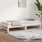 vidaXL Dormeuse Estraibile Bianca 2x(90x190) cm Legno Massello di Pino vidaXL Dormeuse Estraibile Bianca 2x(90x190) cm Legno Massello di Pino