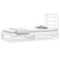 vidaXL Dormeuse Estraibile Bianca 2x(90x190) cm Legno Massello di Pino vidaXL Dormeuse Estraibile Bianca 2x(90x190) cm Legno Massello di Pino
