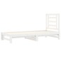 vidaXL Dormeuse Estraibile Bianca 2x(90x190) cm Legno Massello di Pino vidaXL Dormeuse Estraibile Bianca 2x(90x190) cm Legno Massello di Pino