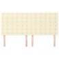 vidaXL Testiera 4 pz Crema 90x5x78/88 cm in Similpelle
