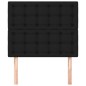 vidaXL Testiere 2 pz Nero 100x5x78/88 cm in Tessuto vidaXL Testiere 2 pz Nero 100x5x78/88 cm in Tessuto