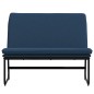 Panca Blu 100x75x76 cm in Tessuto Panca Blu 100x75x76 cm in Tessuto