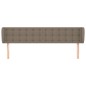 vidaXL Testiera ad Orecchio Tortora 203x23x78/88 cm in Tessuto vidaXL Testiera ad Orecchio Tortora 203x23x78/88 cm in Tessuto