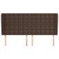 vidaXL Testiera ad Orecchio Marrone 203x23x118/128 cm in Similpelle vidaXL Testiera ad Orecchio Marrone 203x23x118/128 cm in Similpelle