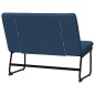 Panca Blu 100x75x76 cm in Tessuto Panca Blu 100x75x76 cm in Tessuto