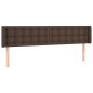 vidaXL Testiera ad Orecchio Marrone 183x16x78/88 cm in Similpelle vidaXL Testiera ad Orecchio Marrone 183x16x78/88 cm in Similpelle