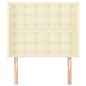 vidaXL Testiera ad Orecchio Crema 93x16x118/128 cm in Similpelle vidaXL Testiera ad Orecchio Crema 93x16x118/128 cm in Similpelle