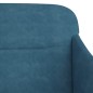 Panca Blu 110x76x80 cm in Velluto Panca Blu 110x76x80 cm in Velluto